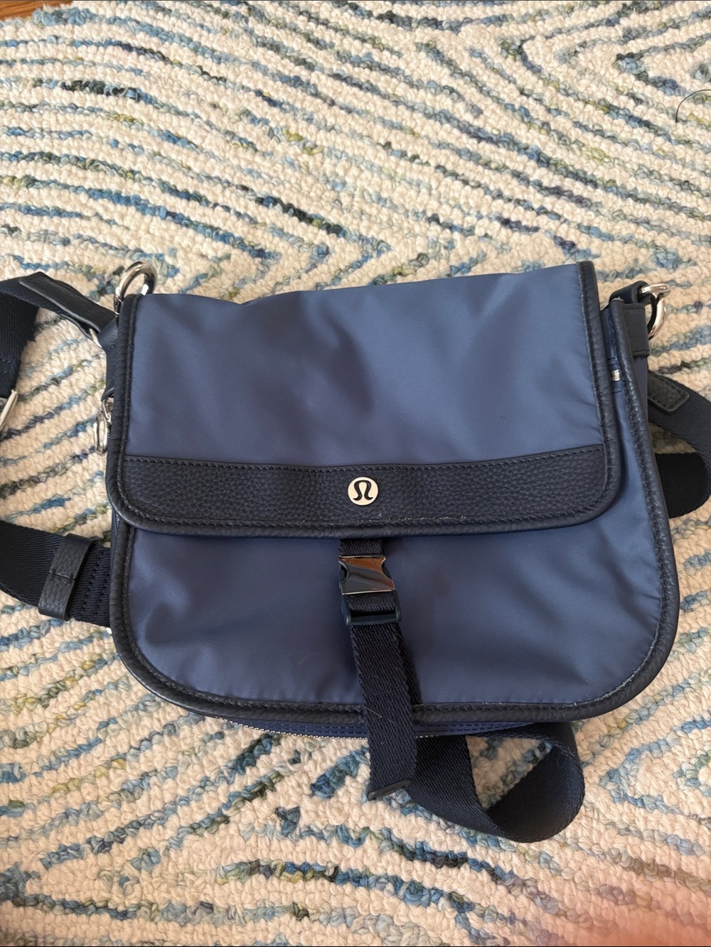 lululemon athletica Navy Blue Crossbody Messenger Bag